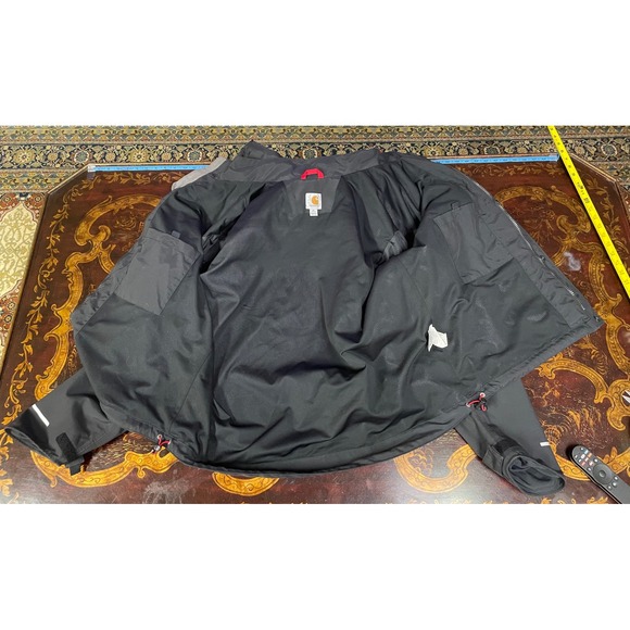 Carhartt Storm Defender Shoreline Hooded Work Jacket RL Carriers Waterproof XL - Picture 6 of 16